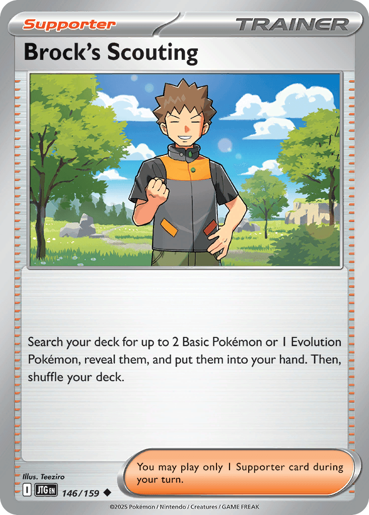 Brock's Scouting z edície Journey Together, karta č.146