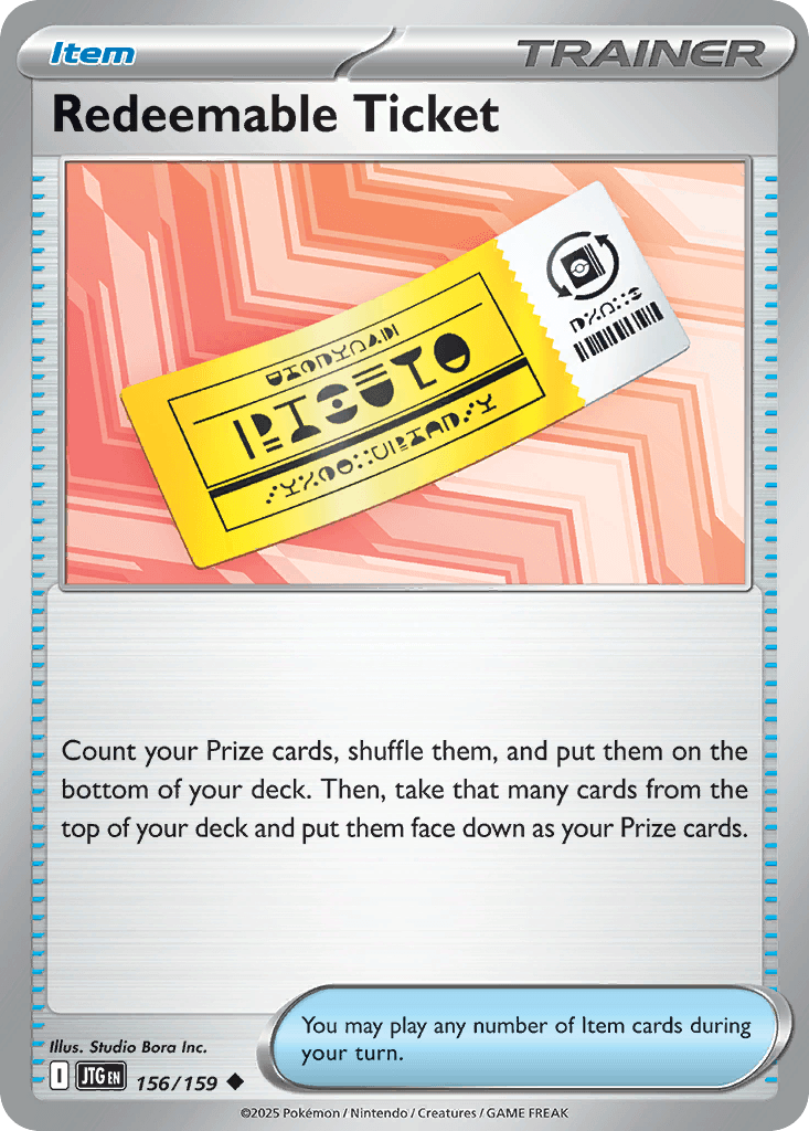 Redeemable Ticket z edície Journey Together, karta č.156