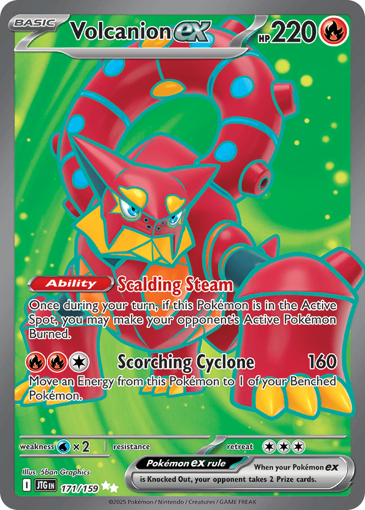Volcanion ex z edície Journey Together, karta č.171