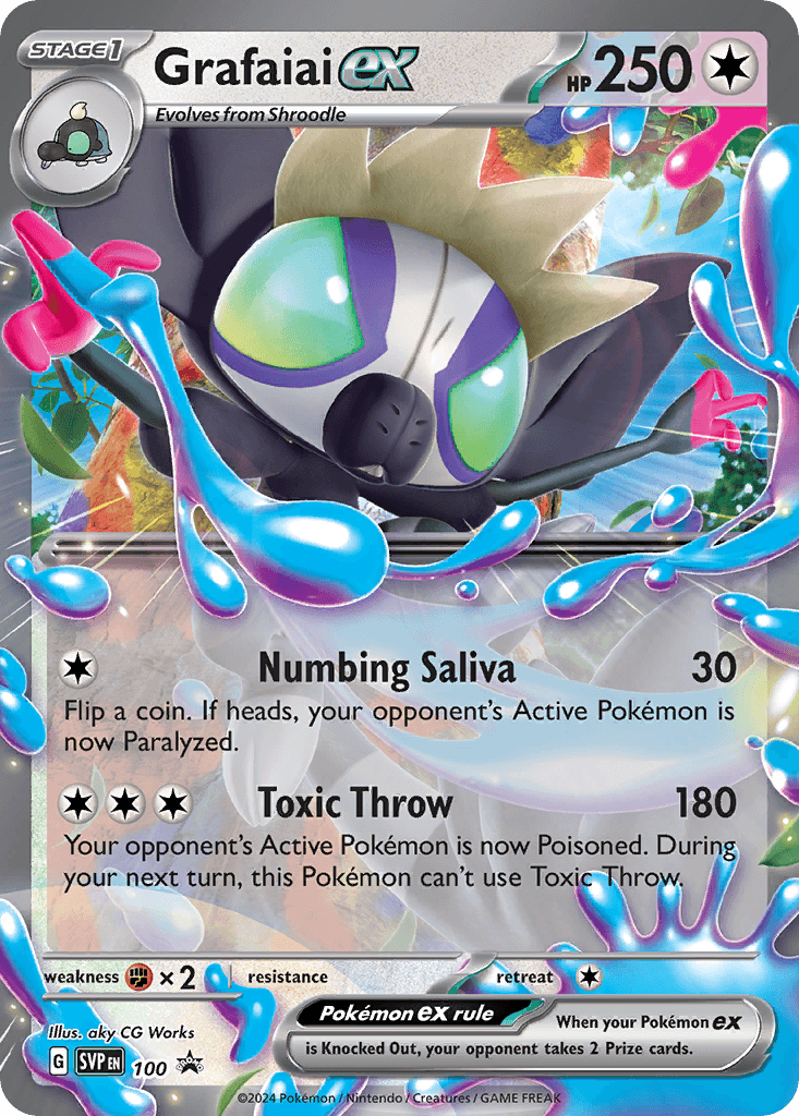 Grafaiai ex z edície Scarlet & Violet Black Star Promos, karta č.100