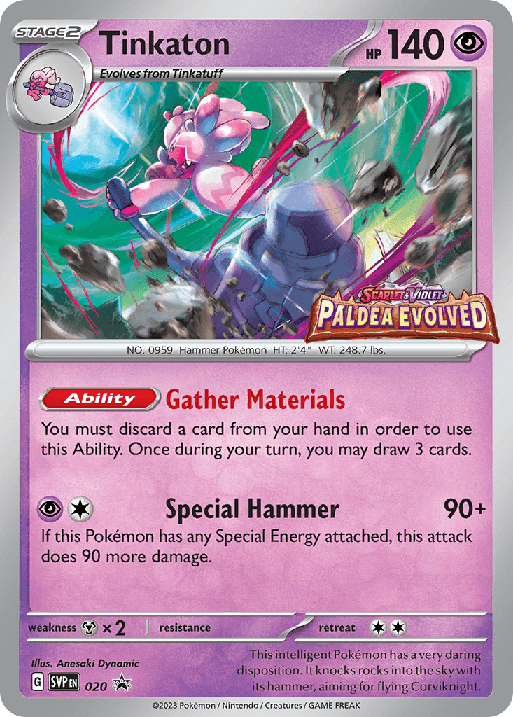 Tinkaton z edície Scarlet & Violet Black Star Promos, karta č.20