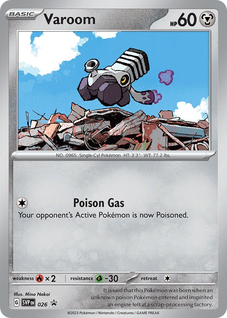 Varoom z edície Scarlet & Violet Black Star Promos, karta č.26