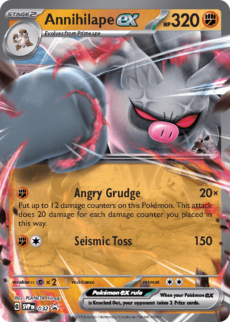 Annihilape ex z edície Scarlet & Violet Black Star Promos, karta č.32