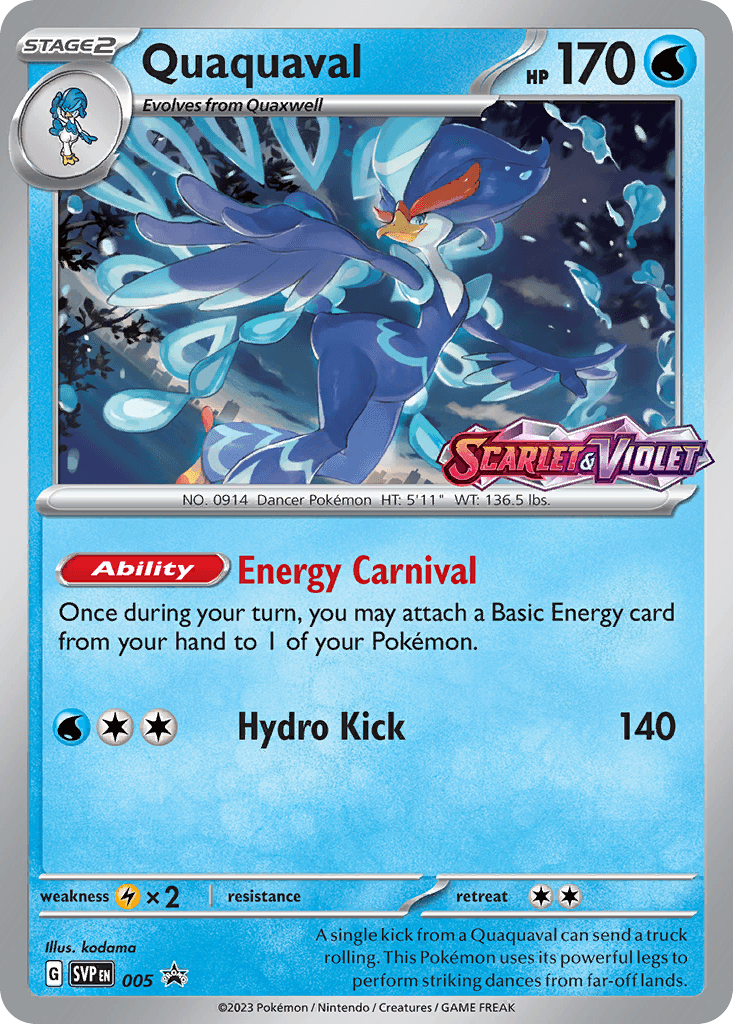 Quaquaval z edície Scarlet & Violet Black Star Promos, karta č.5