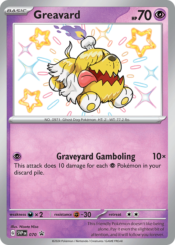 Greavard z edície Scarlet & Violet Black Star Promos, karta č.70