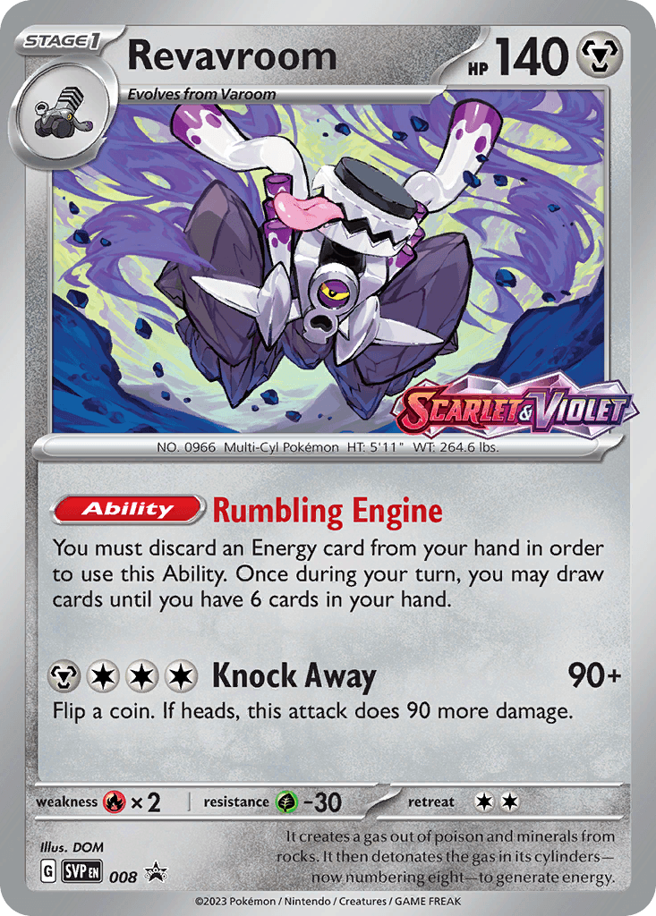 Revavroom z edície Scarlet & Violet Black Star Promos, karta č.8
