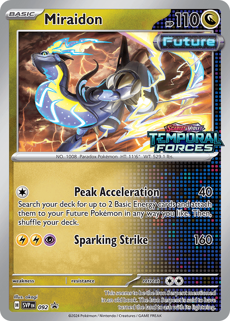 Miraidon z edície Scarlet & Violet Black Star Promos, karta č.92