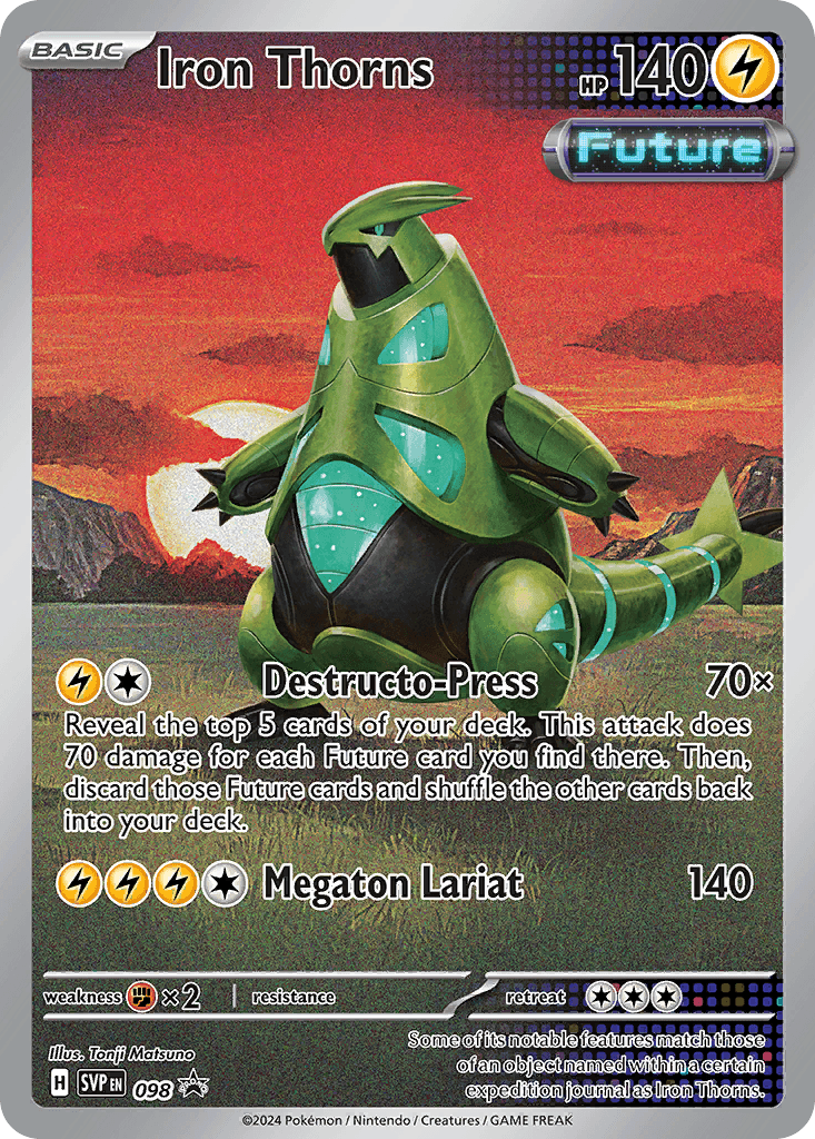 Iron Thorns z edície Scarlet & Violet Black Star Promos, karta č.98