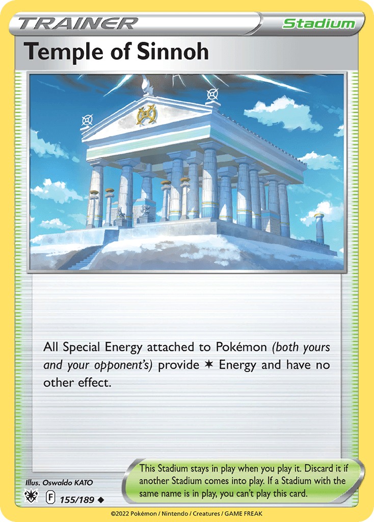 Temple of Sinnoh z edície Astral Radiance, karta č.155