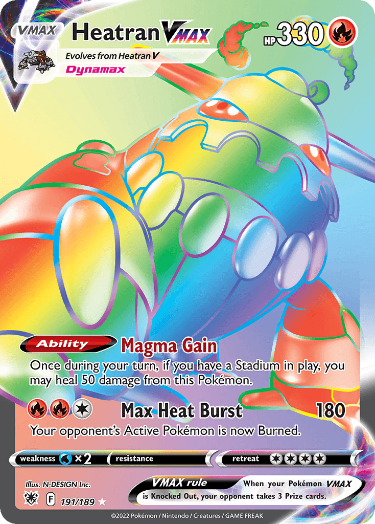 Heatran VMAX z edície Astral Radiance, karta č.191