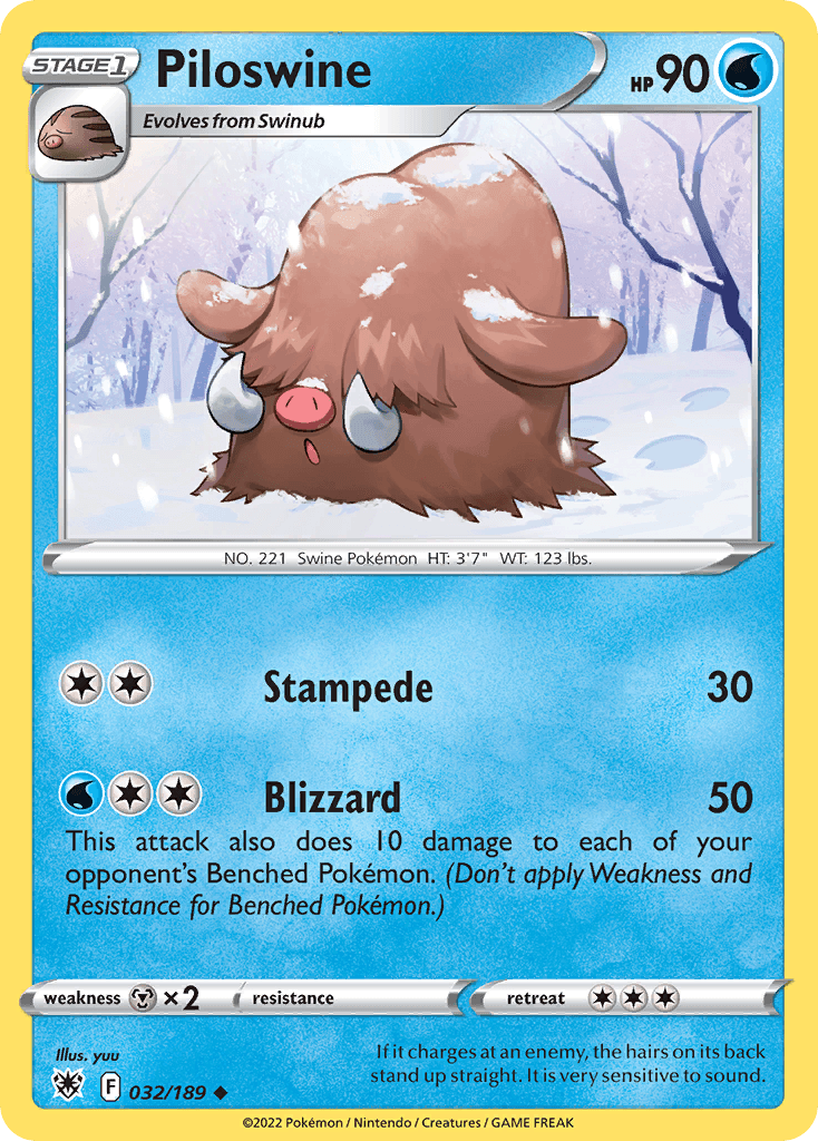 Piloswine z edície Astral Radiance, karta č.32
