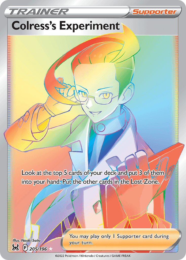 Colress's Experiment z edície Lost Origin, karta č.205