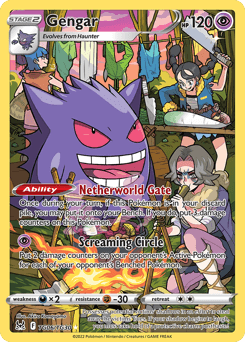 Gengar z edície Lost Origin Trainer Gallery, karta č.TG06