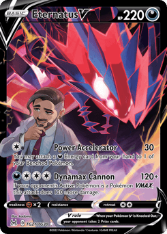 Eternatus V z edície Lost Origin Trainer Gallery, karta č.TG21