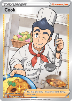 Cook z edície Lost Origin Trainer Gallery, karta č.TG25