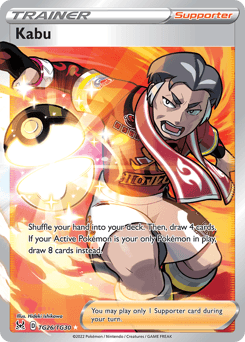 Kabu z edície Lost Origin Trainer Gallery, karta č.TG26