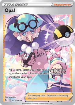 Opal z edície Lost Origin Trainer Gallery, karta č.TG28