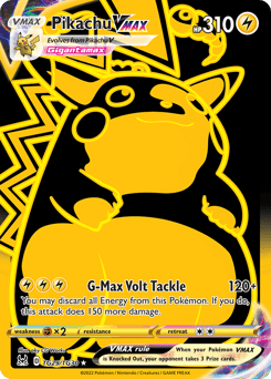 Pikachu VMAX z edície Lost Origin Trainer Gallery, karta č.TG29