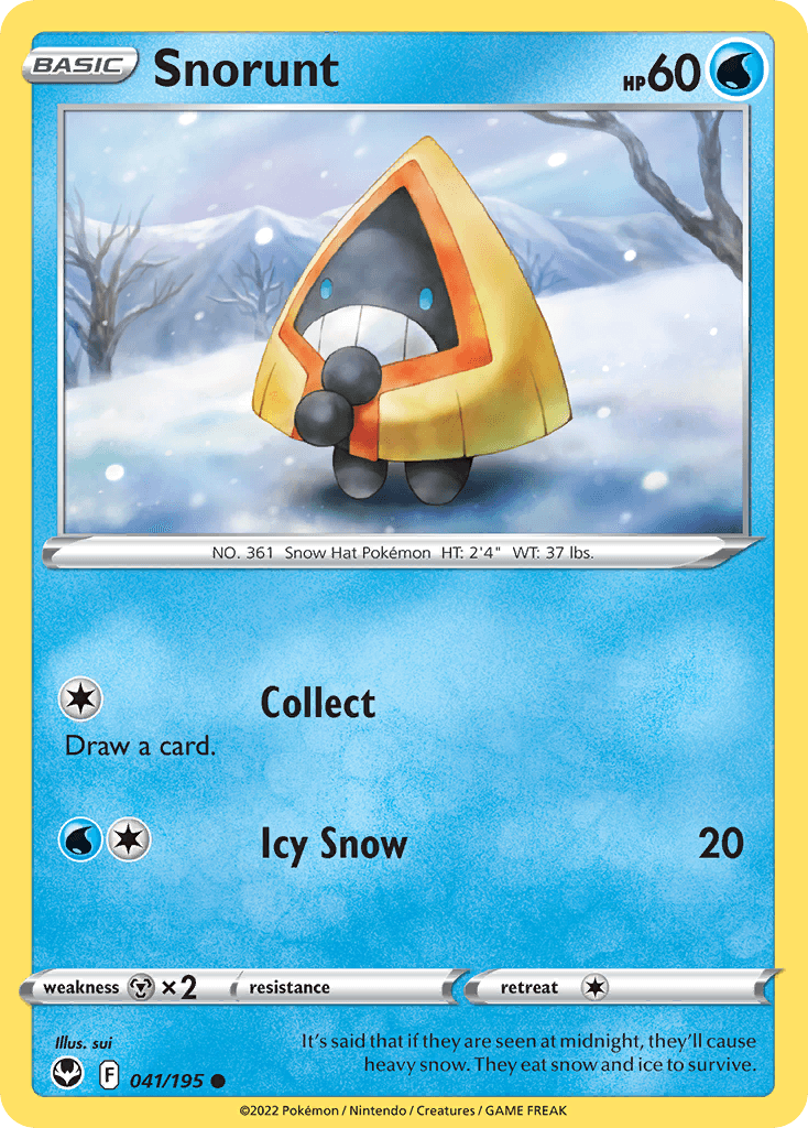 Snorunt z edície Silver Tempest, karta č.41