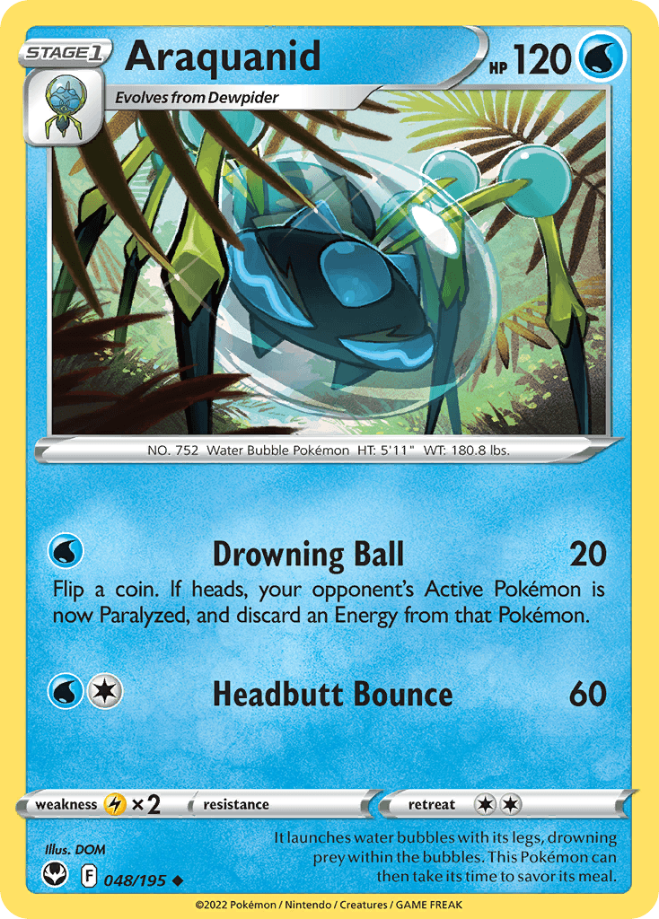Araquanid z edície Silver Tempest, karta č.48