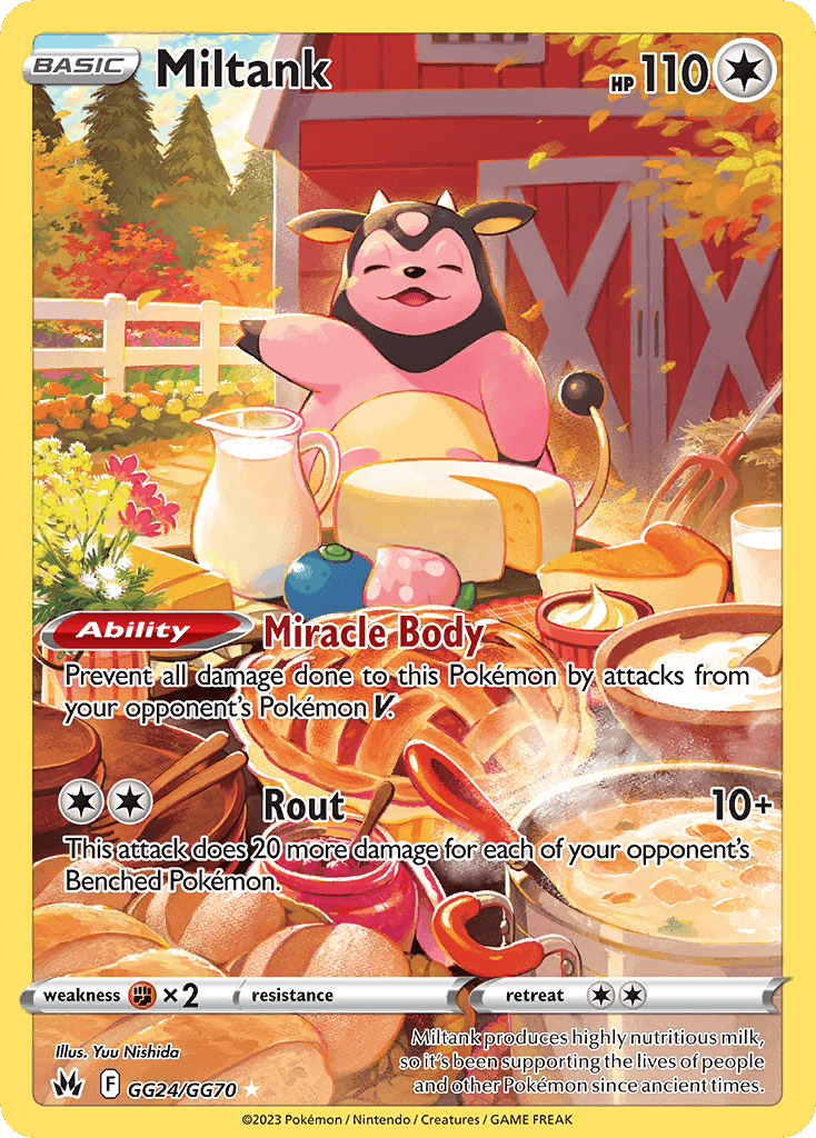 Miltank z edície Crown Zenith Galarian Gallery, karta č.GG24