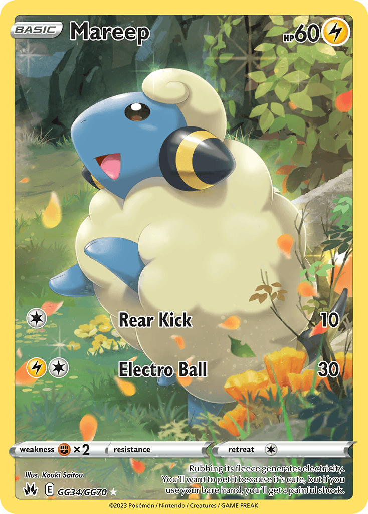Mareep z edície Crown Zenith Galarian Gallery, karta č.GG34