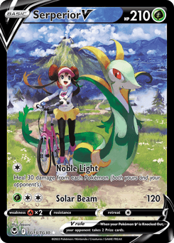 Serperior V z edície Silver Tempest Trainer Gallery, karta č.TG13