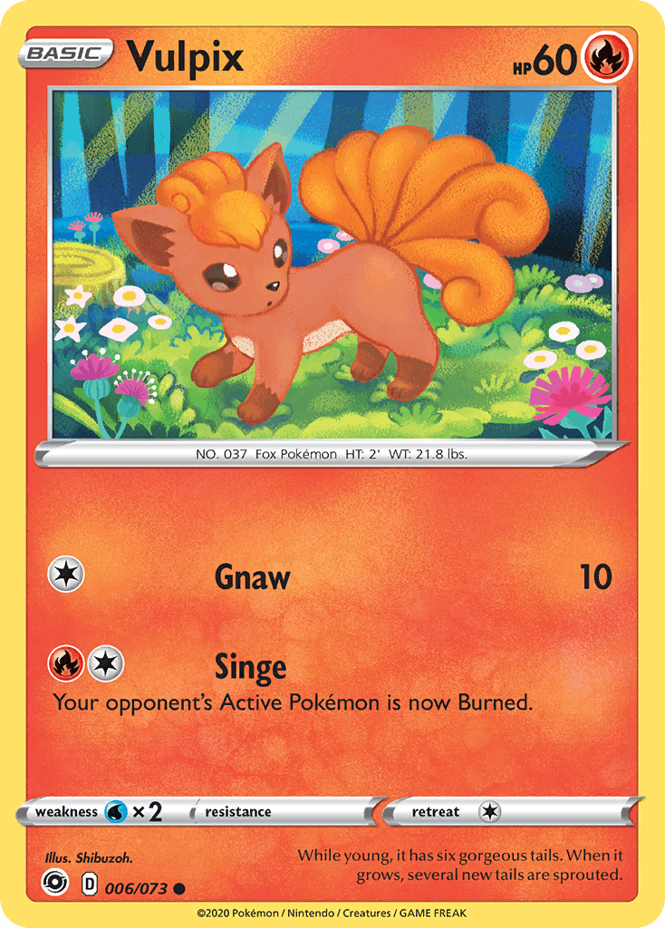 Vulpix z edície Champion's Path, karta č.6