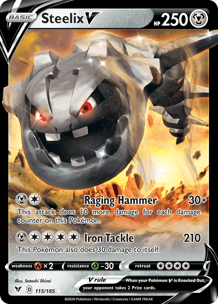 Steelix V z edície Vivid Voltage, karta č.115