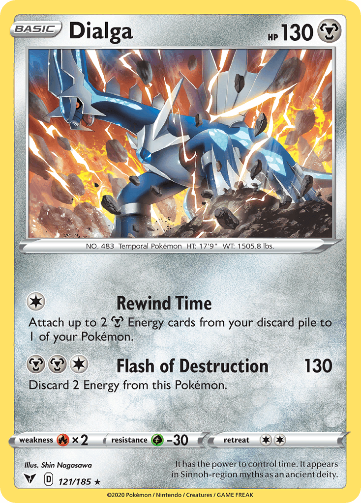 Dialga z edície Vivid Voltage, karta č.121