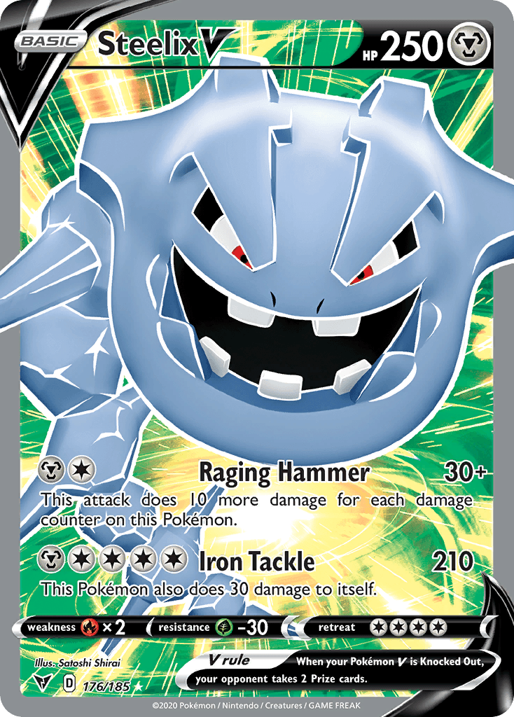 Steelix V z edície Vivid Voltage, karta č.176