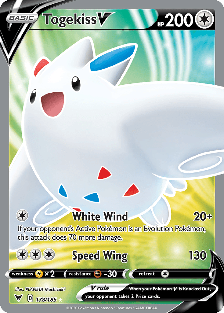 Togekiss V z edície Vivid Voltage, karta č.178