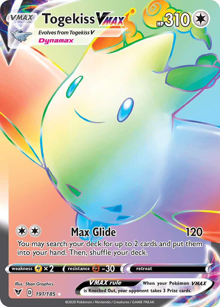 Togekiss VMAX z edície Vivid Voltage, karta č.191