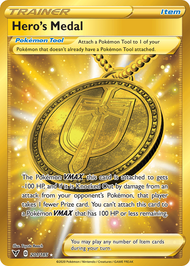 Hero's Medal z edície Vivid Voltage, karta č.201