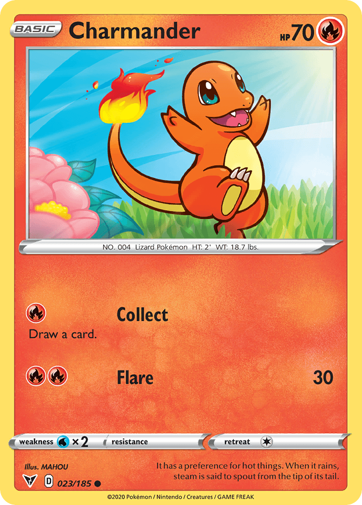 Charmander z edície Vivid Voltage, karta č.23