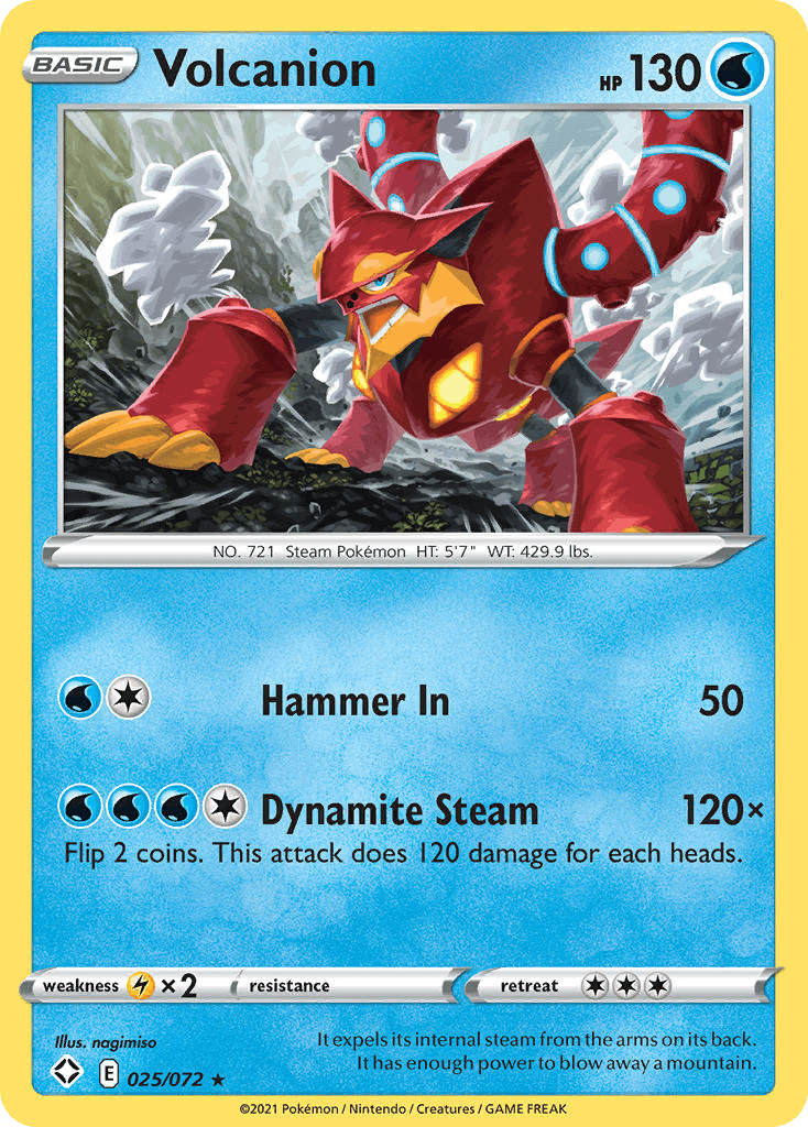 Volcanion z edície Shining Fates, karta č.25