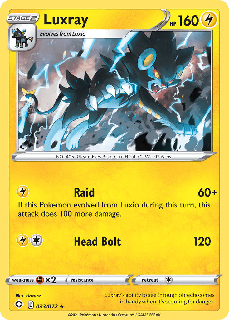 Luxray z edície Shining Fates, karta č.33