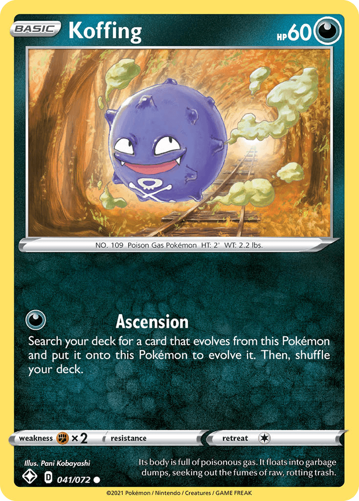 Koffing z edície Shining Fates, karta č.41