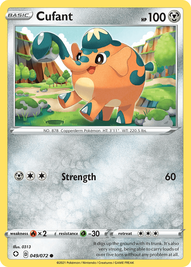 Cufant z edície Shining Fates, karta č.49