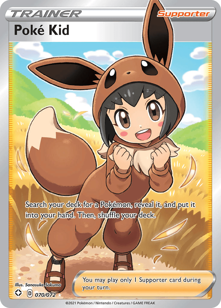 Poké Kid z edície Shining Fates, karta č.70