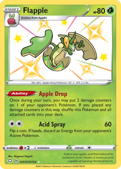 Flapple z edície Shining Fates Shiny Vault, karta č.SV013