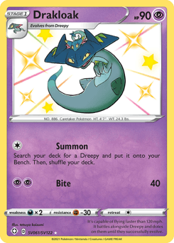Drakloak z edície Shining Fates Shiny Vault, karta č.SV061