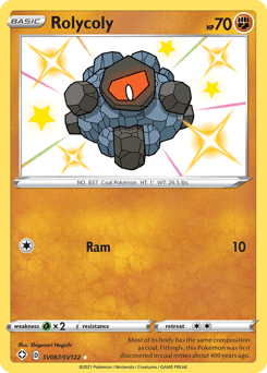Rolycoly z edície Shining Fates Shiny Vault, karta č.SV067