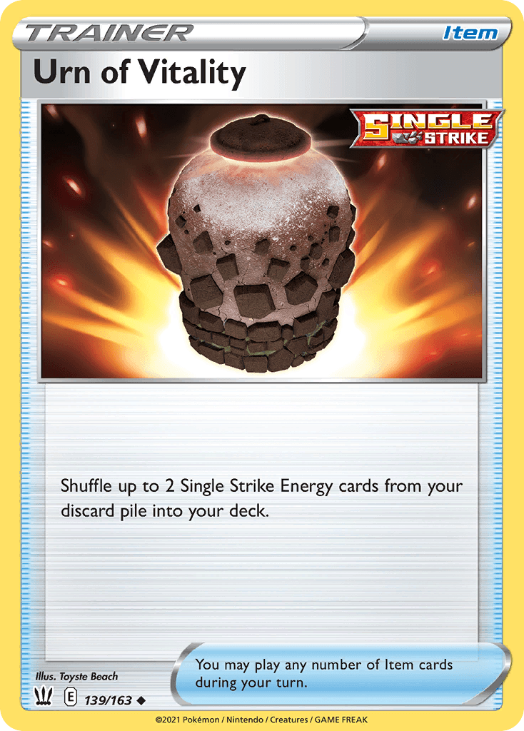 Urn of Vitality z edície Battle Styles, karta č.139
