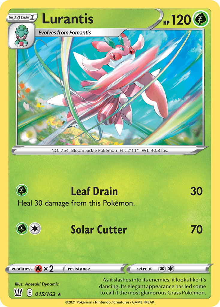 Lurantis z edície Battle Styles, karta č.15