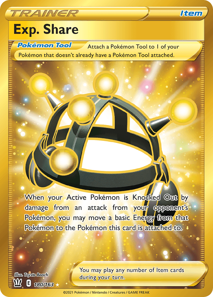 Exp. Share z edície Battle Styles, karta č.180