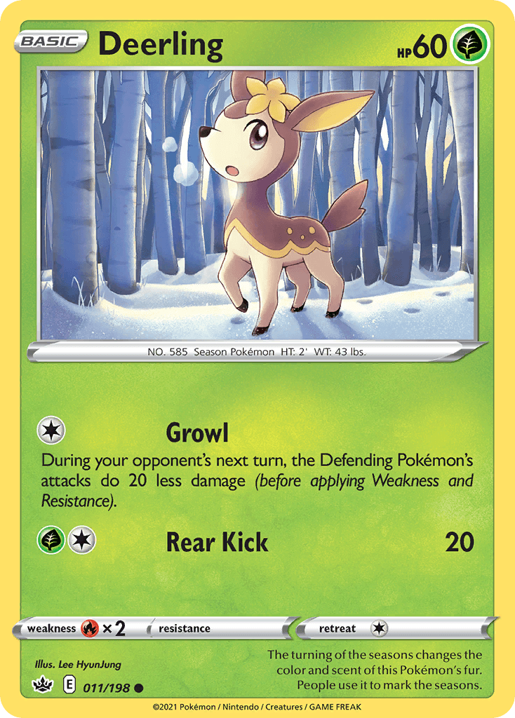 Deerling z edície Chilling Reign, karta č.11