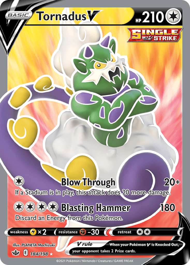 Tornadus V z edície Chilling Reign, karta č.184