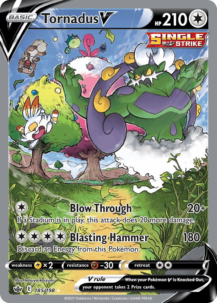 Tornadus V z edície Chilling Reign, karta č.185