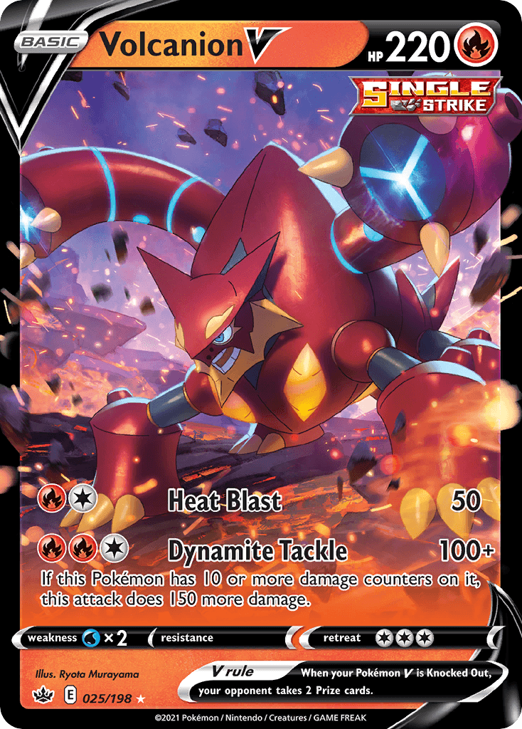 Volcanion V z edície Chilling Reign, karta č.25